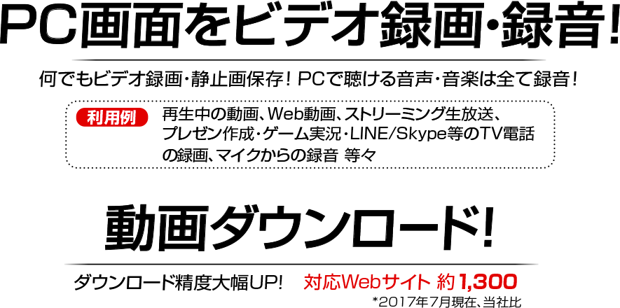 ZEUS BUNDLE LITE ゼウス バンドル ライト 即戦力バンドル PC画面をビデオ録画・録音 動画ダウンロード 万能再生ソフト（DVD対応）も付属